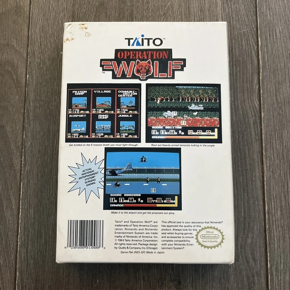Operation Wolf (Nintendo Entertainment System, 1989) CIB